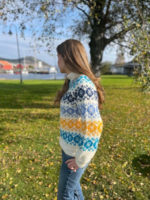 Hovedbilde Å-genser i Viking wool (strikkepakke)