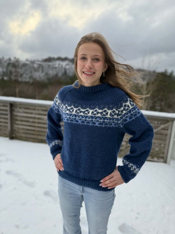 Lahelle-genser (strikkepakke)