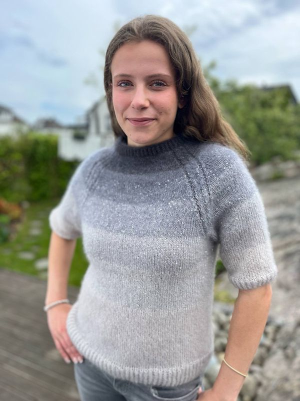 Glitre-genser (strikkepakke)