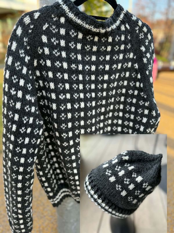 Lue til Is-genser (strikkepakke)